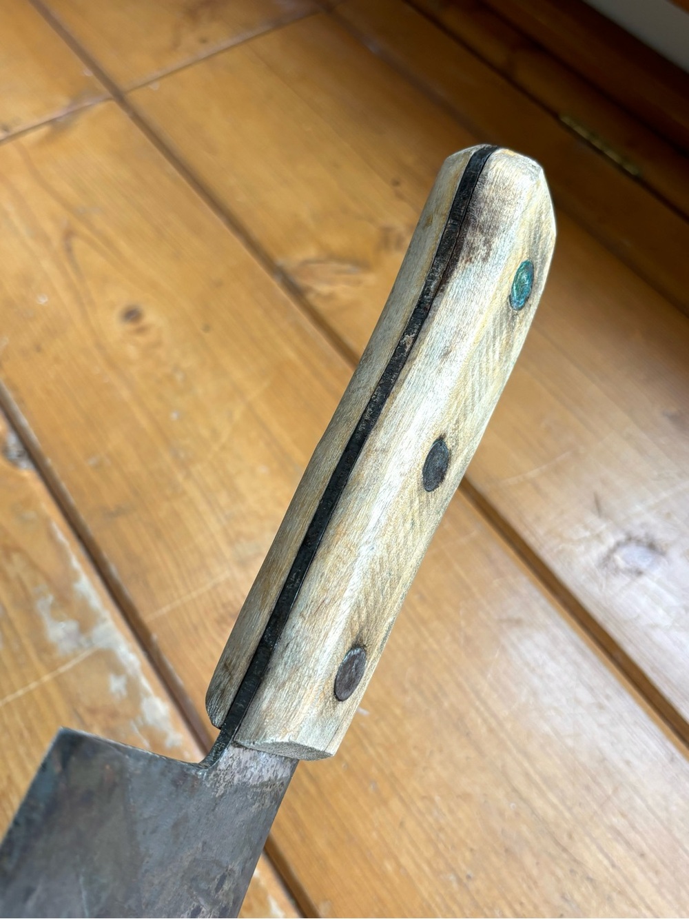 Antique Briddell Carbon Steel Cleaver - Picture 7 of 12